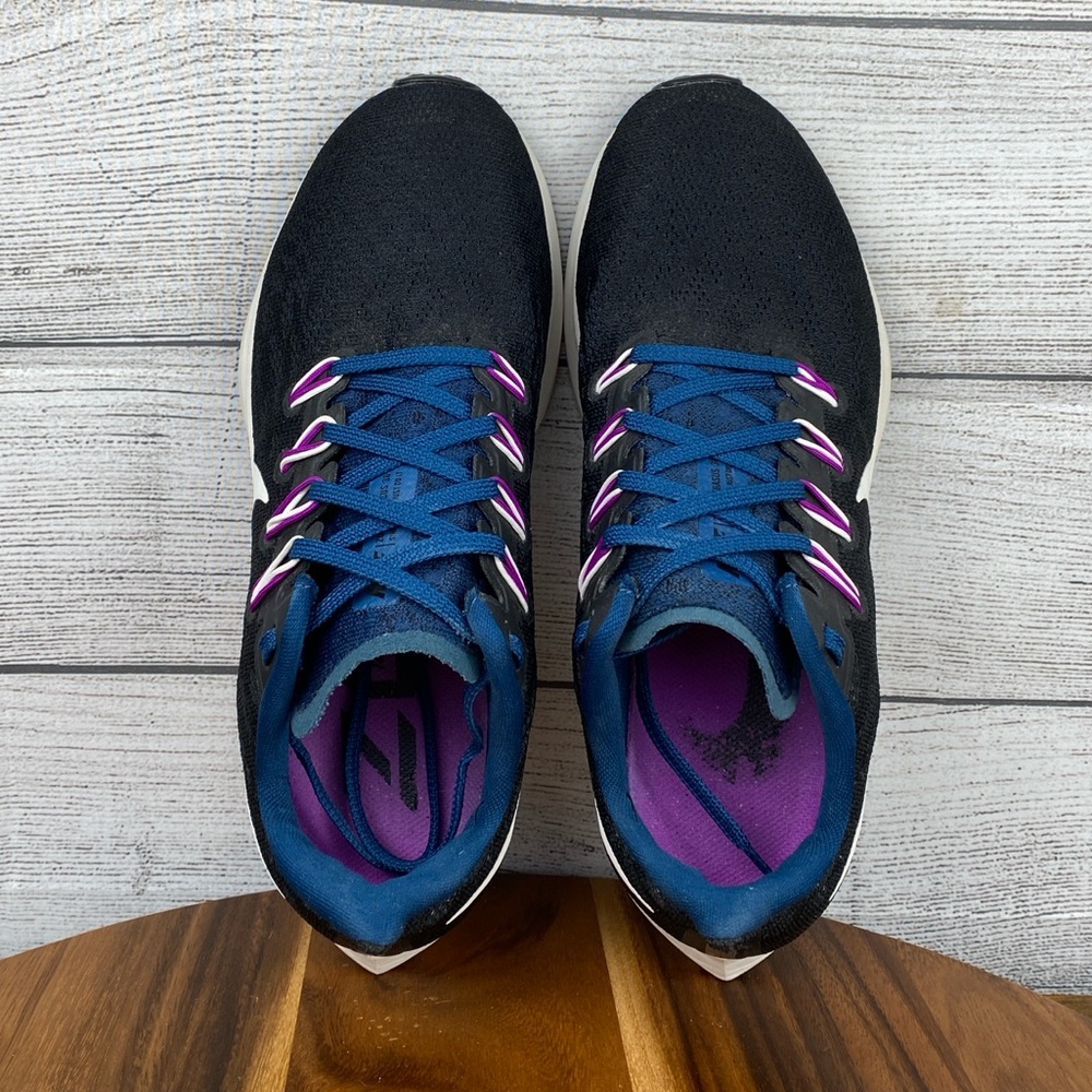 Nike Air Zoom Pegasus 36 Black Blue Running Shoe AQ2210-012 Women’s Size 8 - Picture 11 of 13
